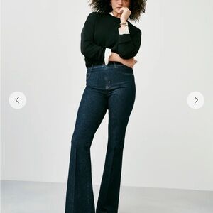 SPANX XS Dark Indigo Flare Women's Jeans